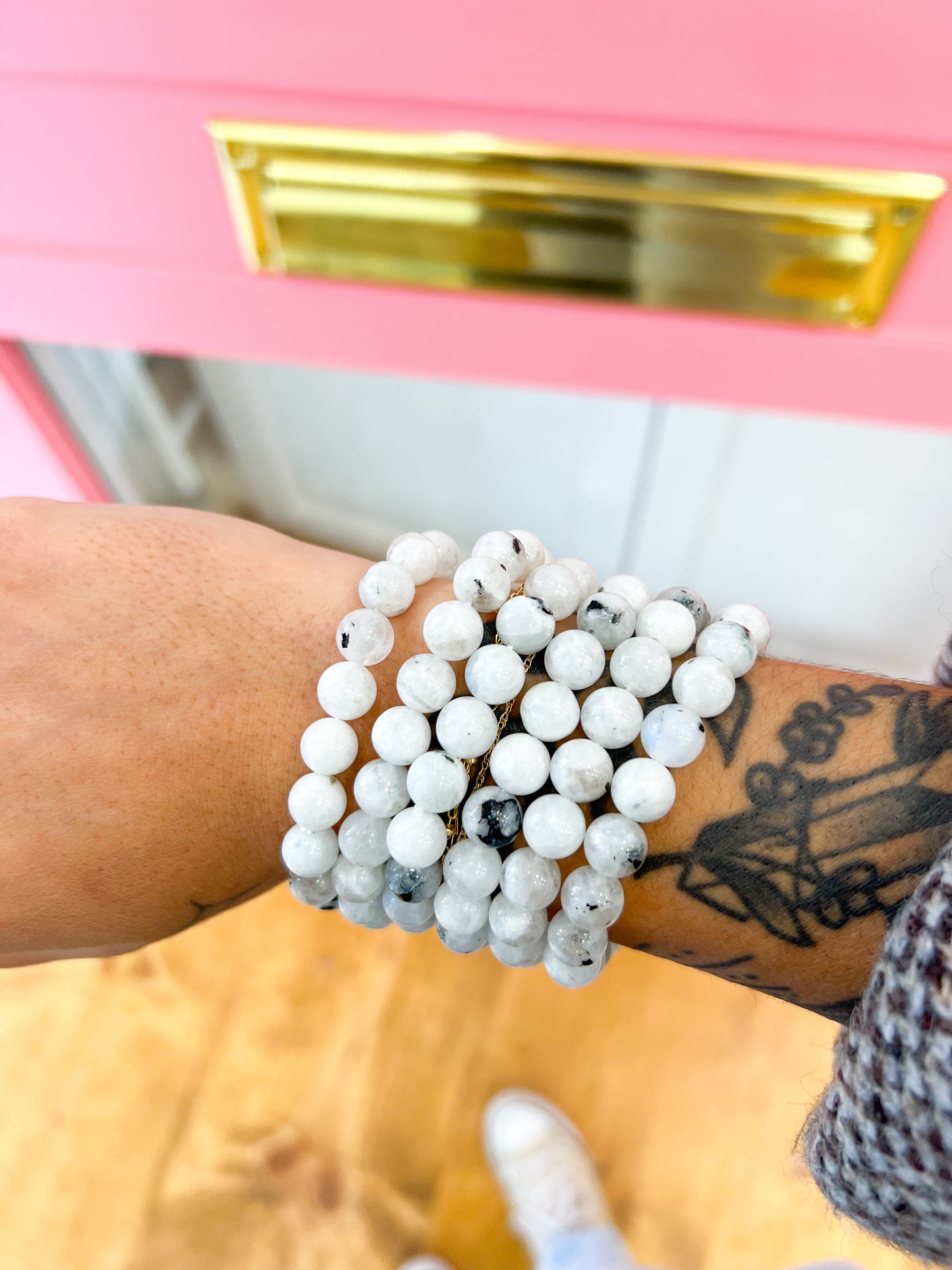 Rainbow Moon Stone bracelets
