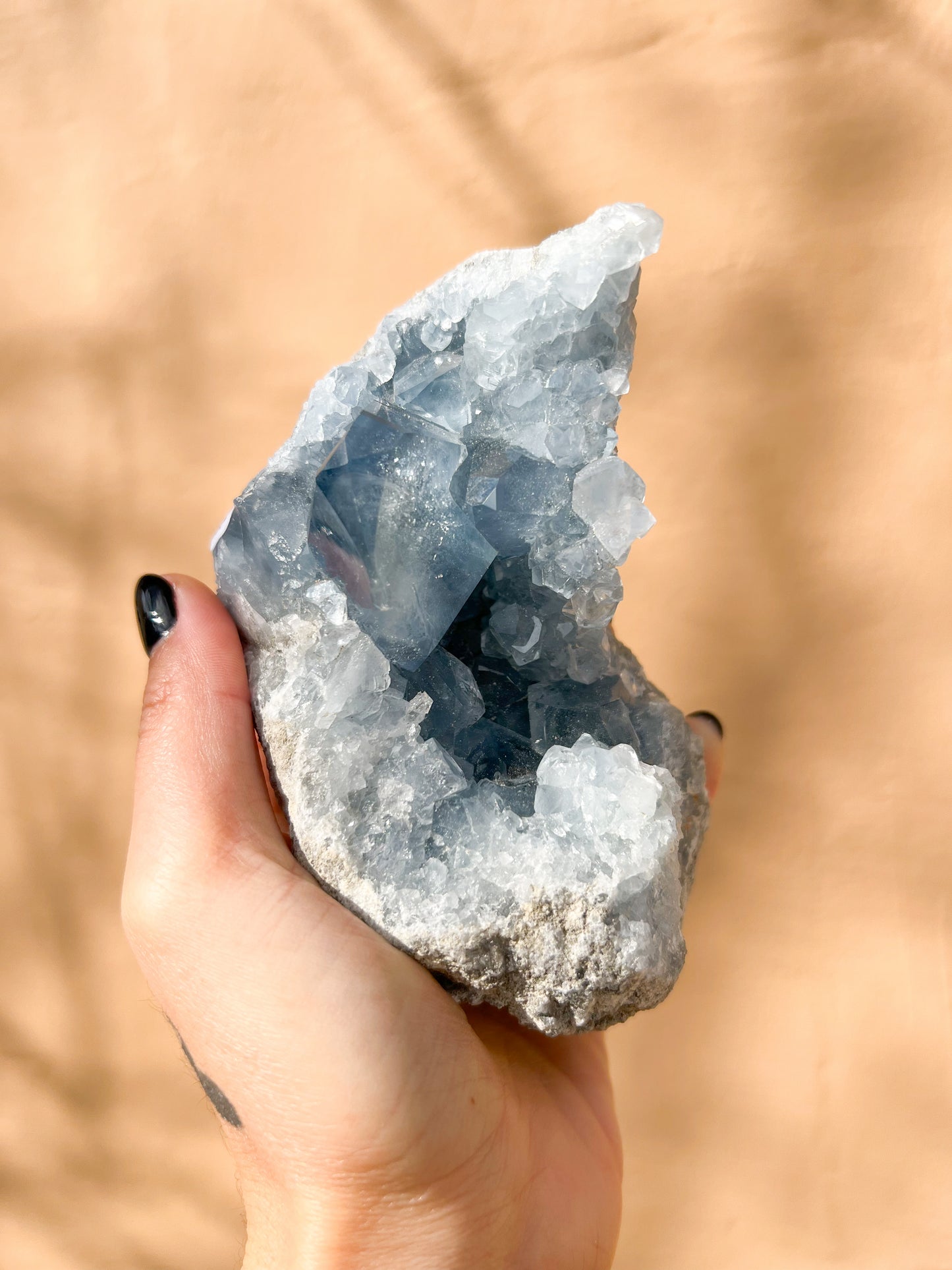 57 Blue Celestite Cluster