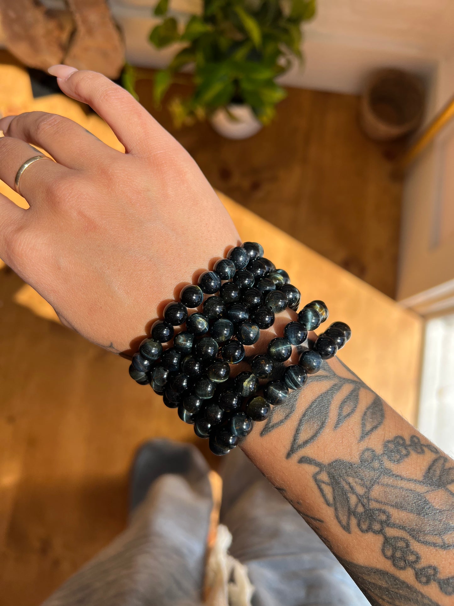 Blue Tigers Eye Bracelet