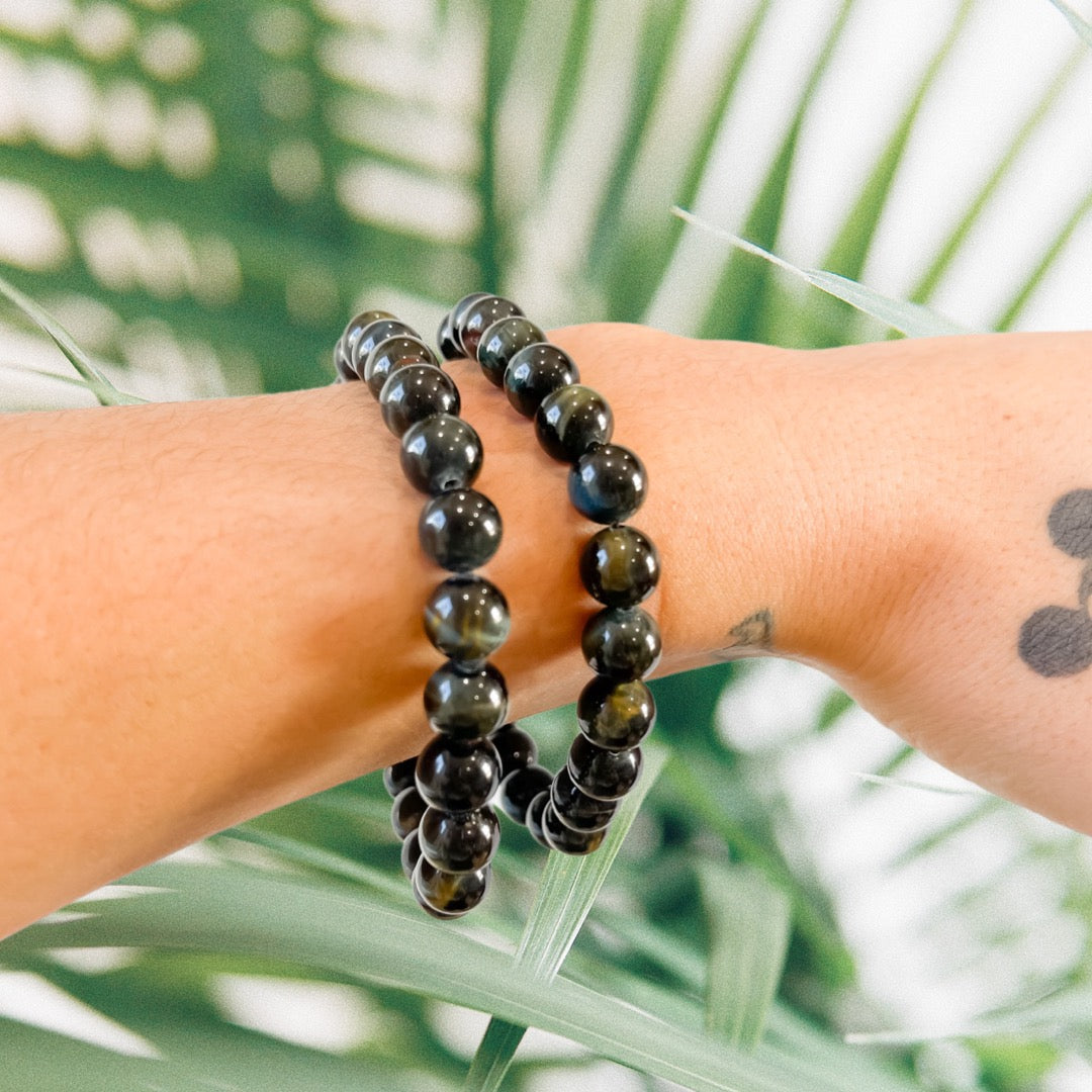 Blue Tigers Eye Bracelet