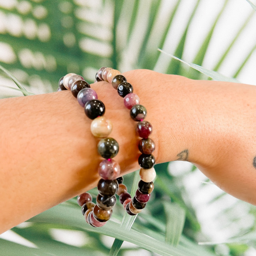 Watermelon Tourmaline Bracelet