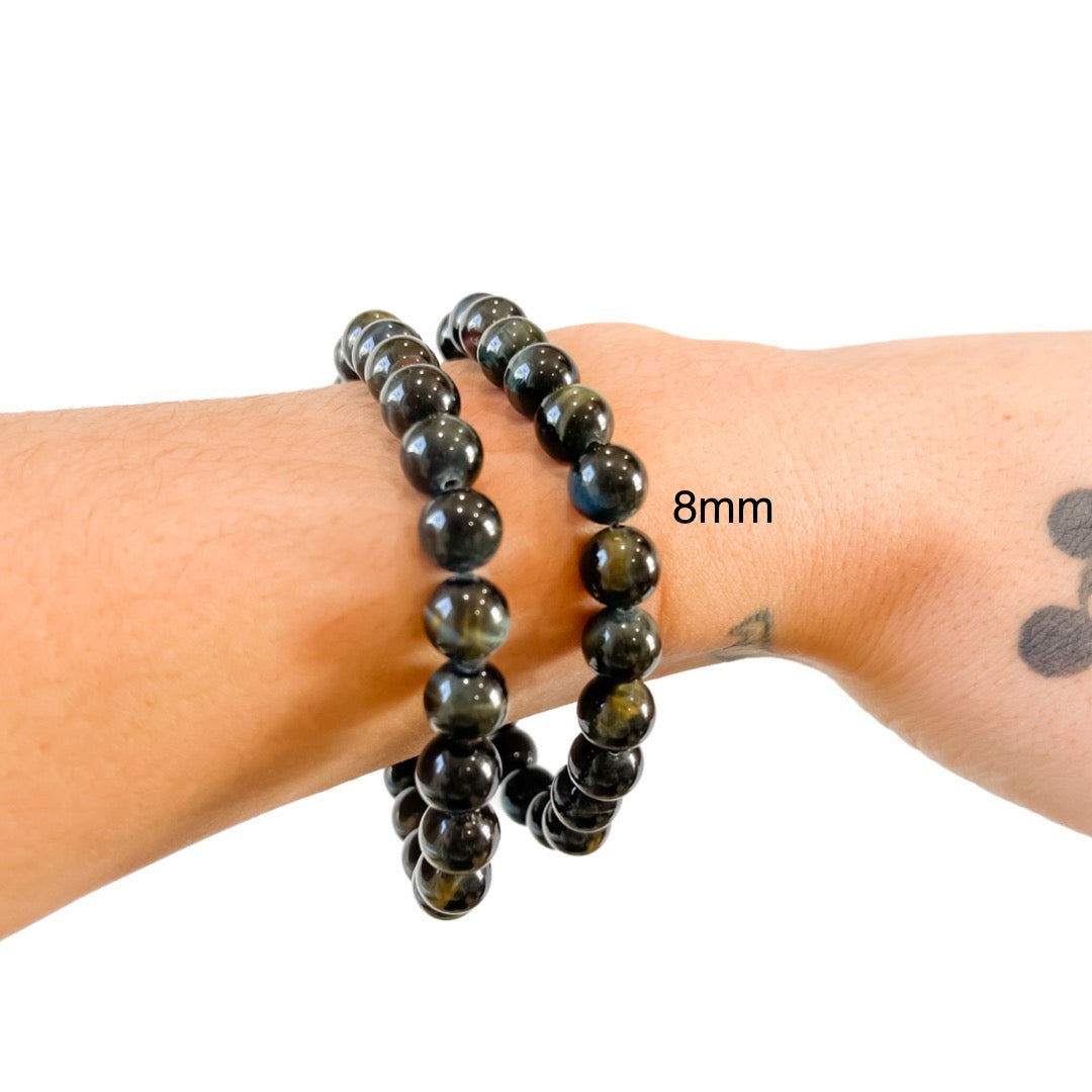 Blue Tigers Eye Bracelet