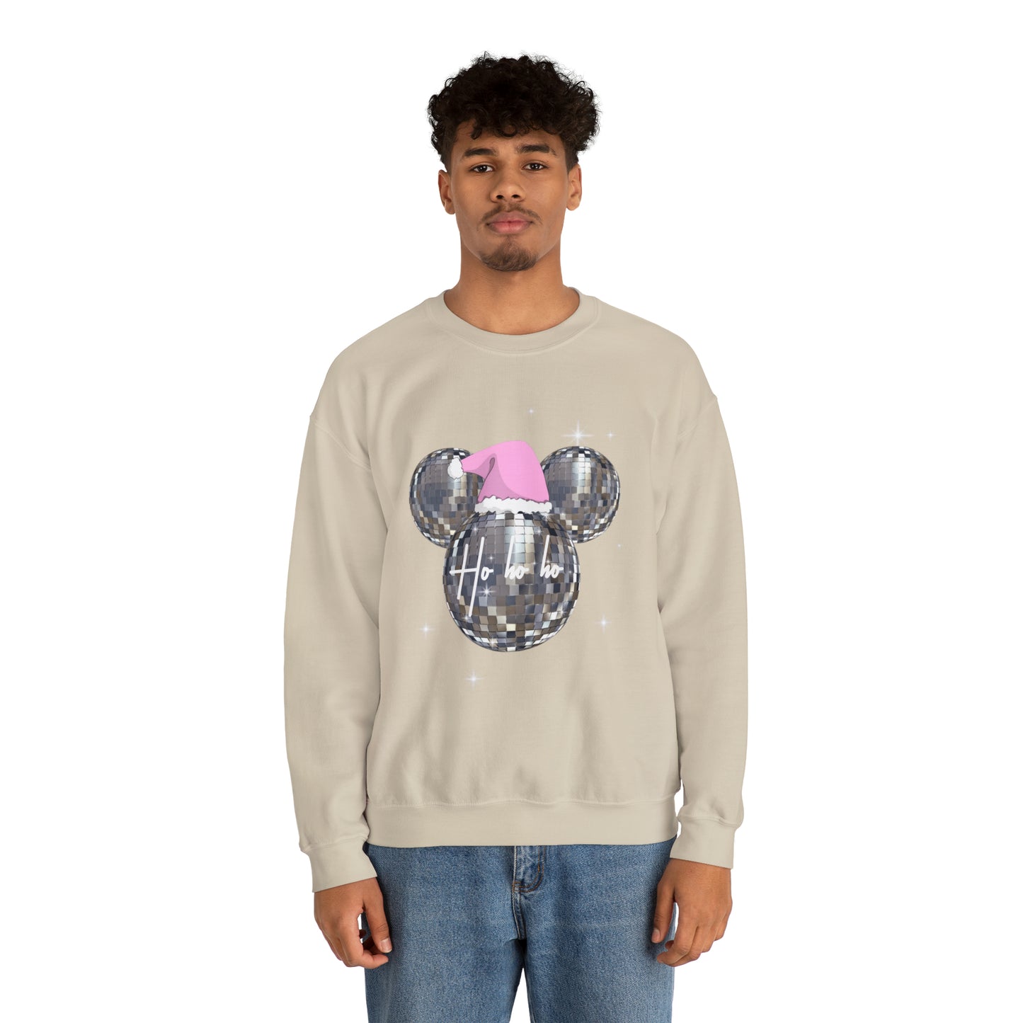 Ho ho ho Mickey Disco Crewneck Sweatshirt