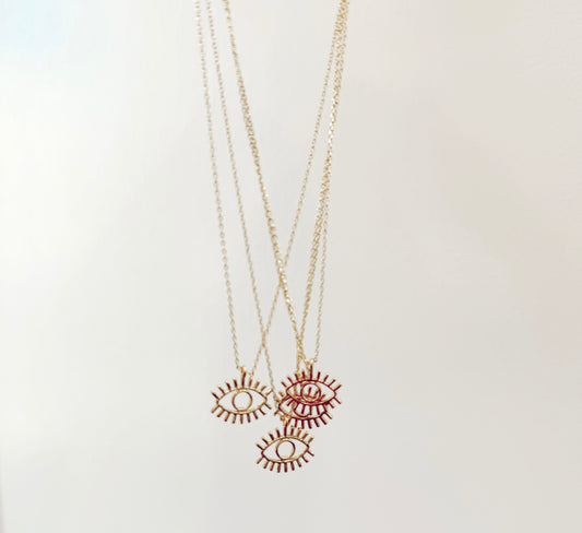 Gold Eye Necklace