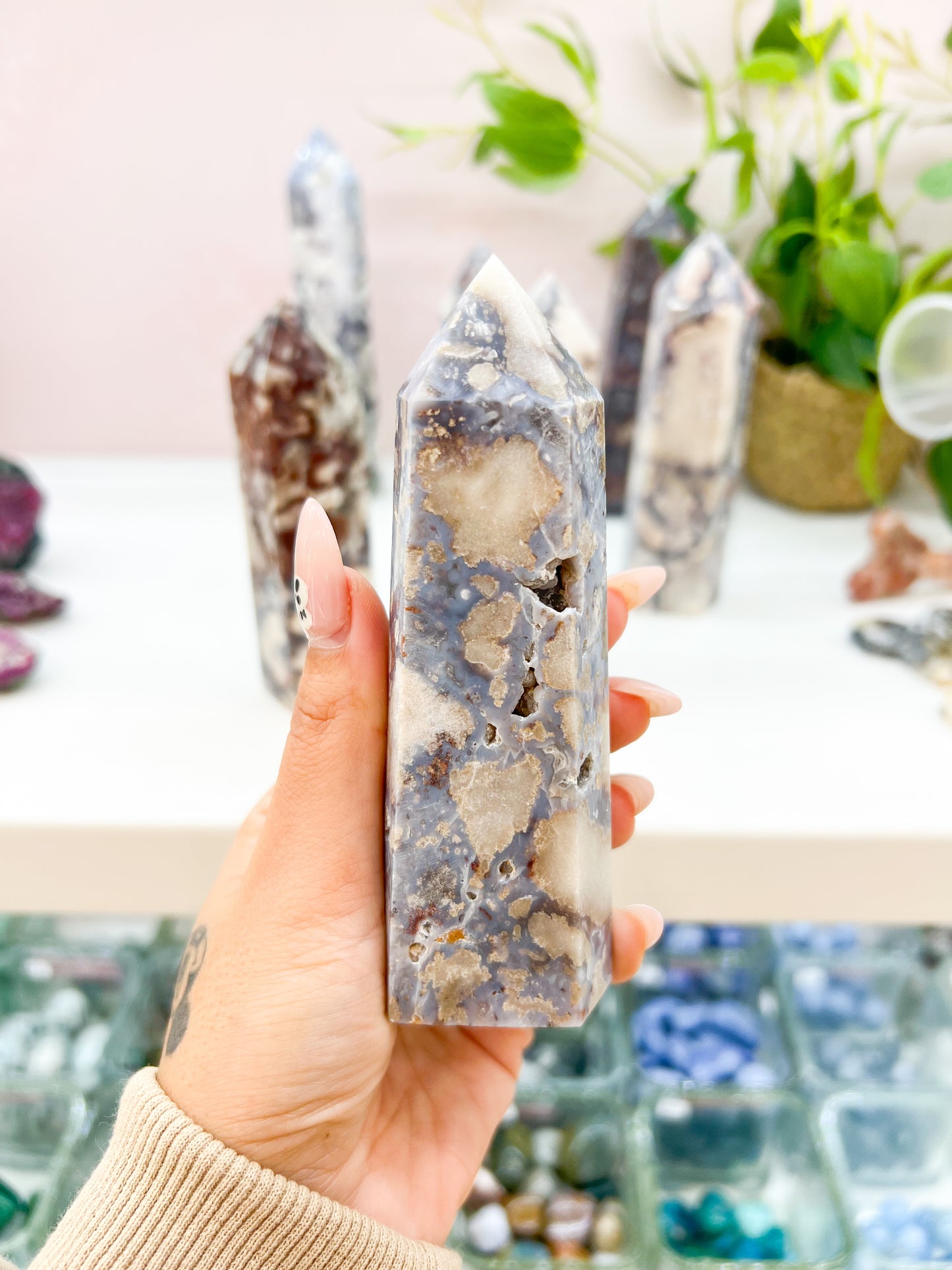 59 Blur Flower Agate