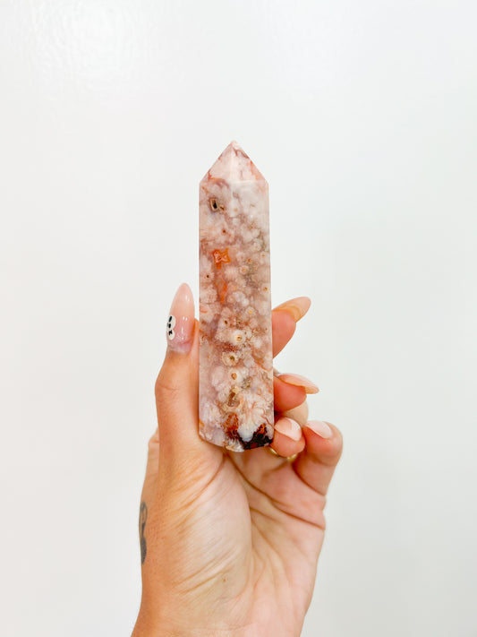 31 Carnelian Flower Agate Towers