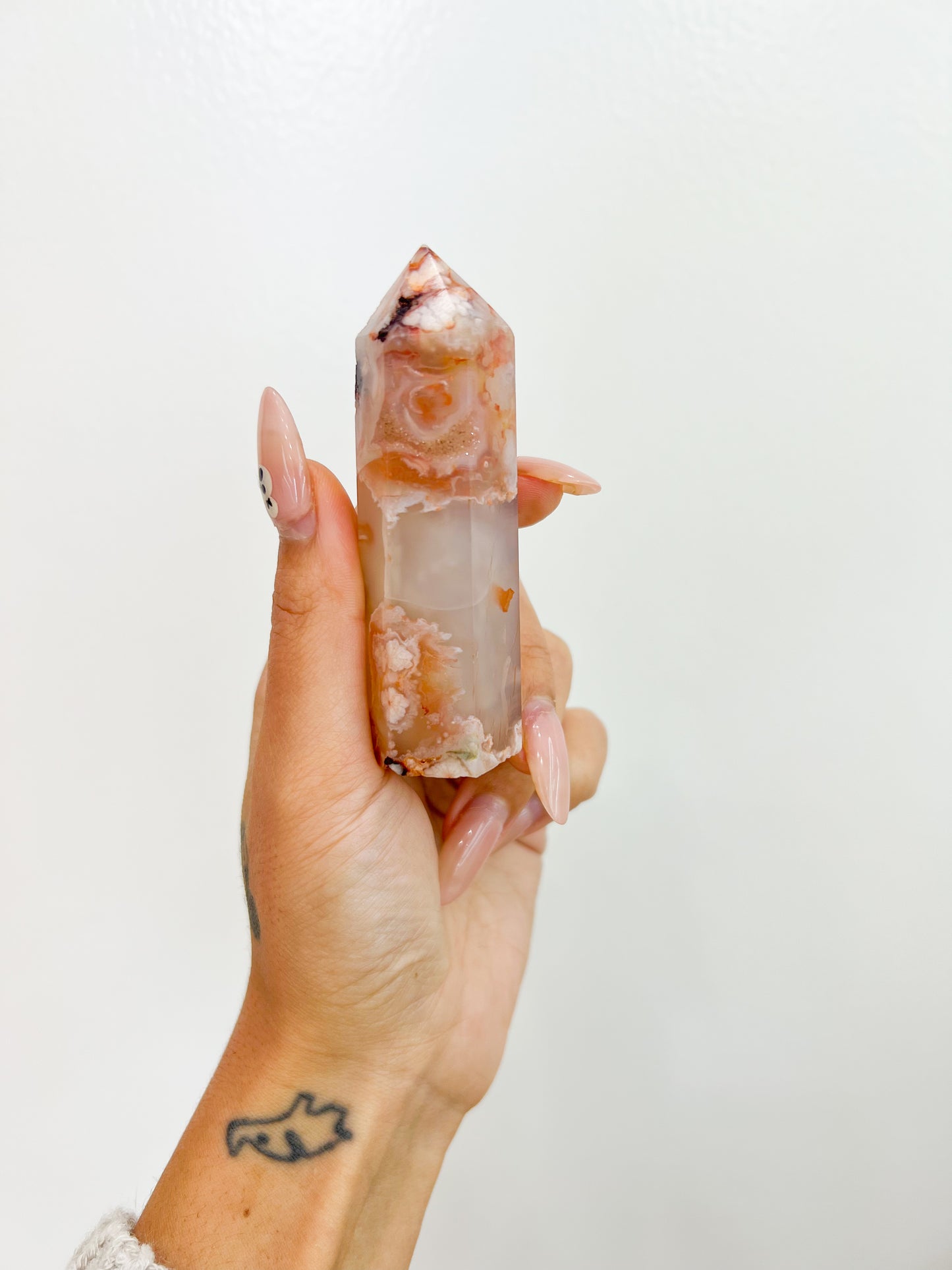 32 Carnelian Flower Agate Towers