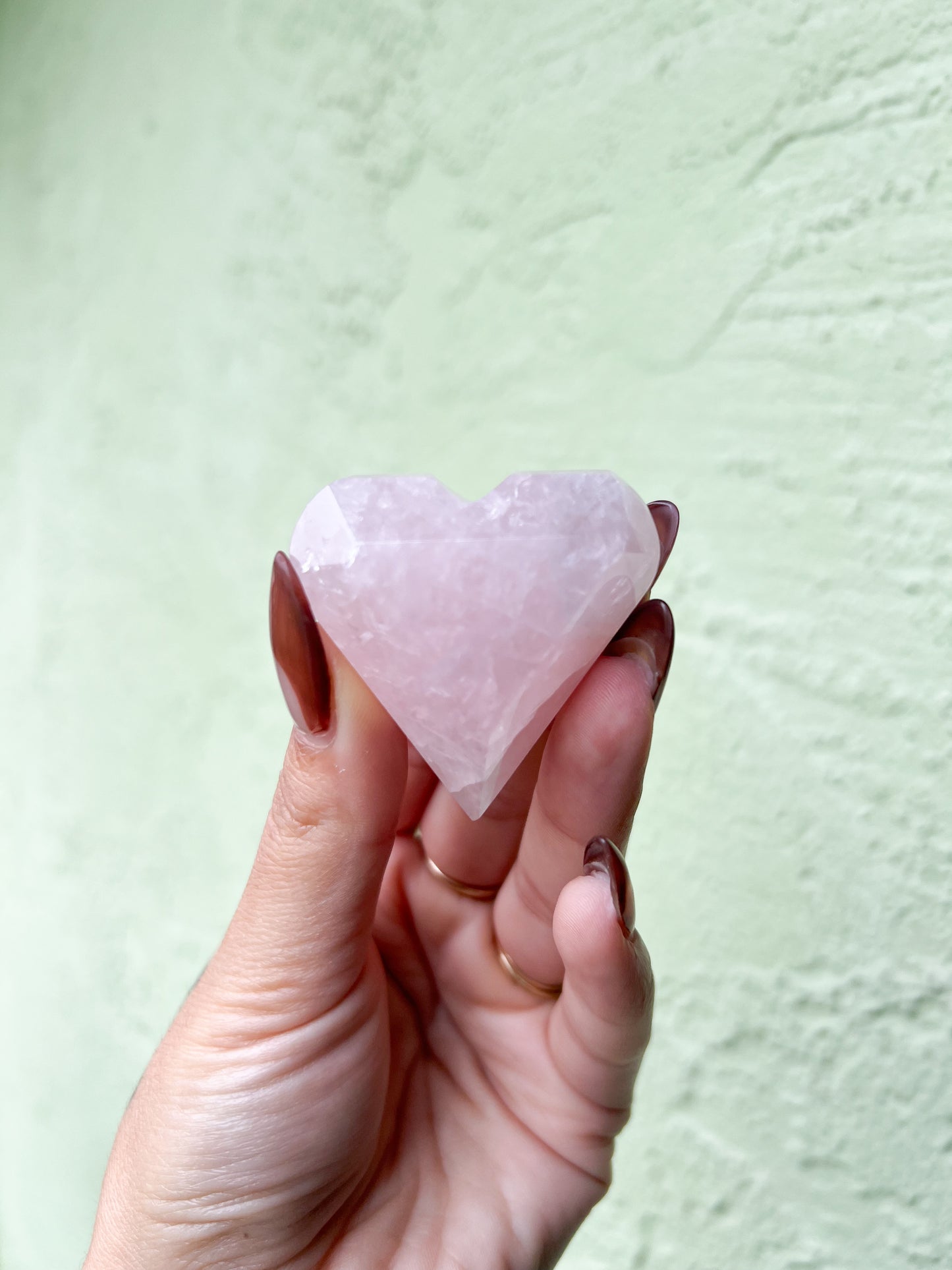 Rose Quartz Heart