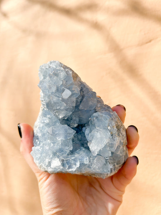 41 Blue Celestite Cluster