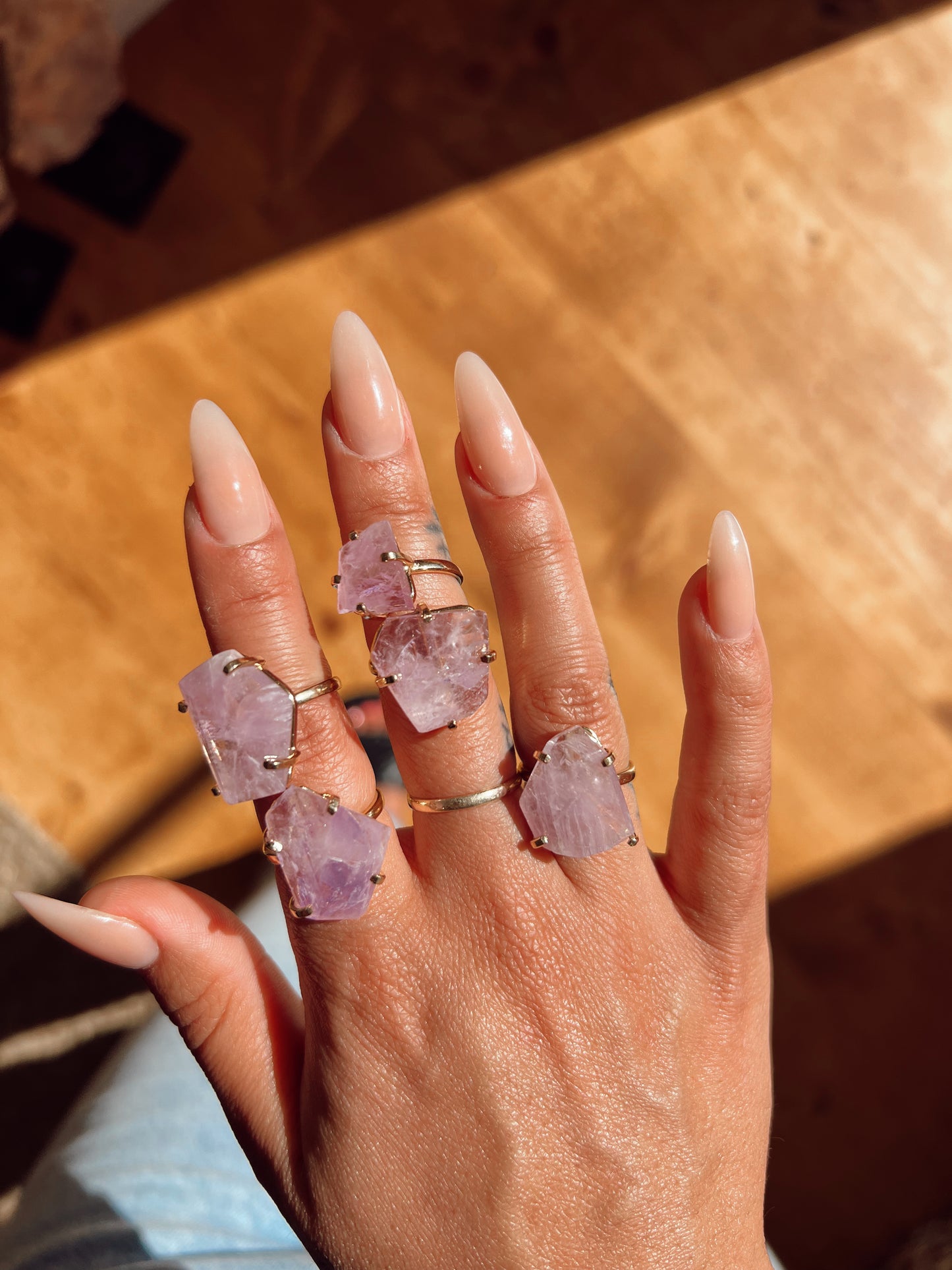 Violet Amethyst Rings