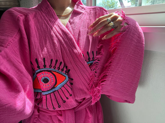 Hot Pink Evil Eye Robe