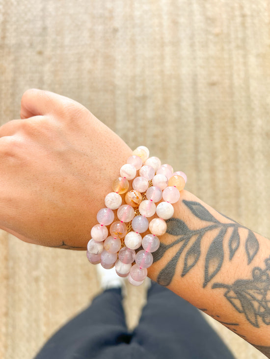 Flower Agate Bracelet