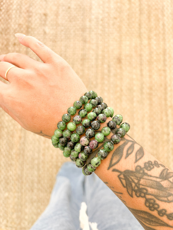 Ruby Zoisite Bracelet