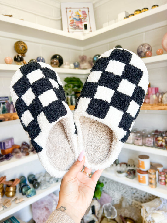 Checkered Slippers