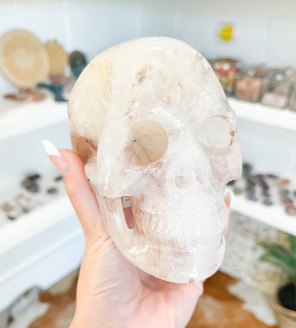 Included Quartz Skull