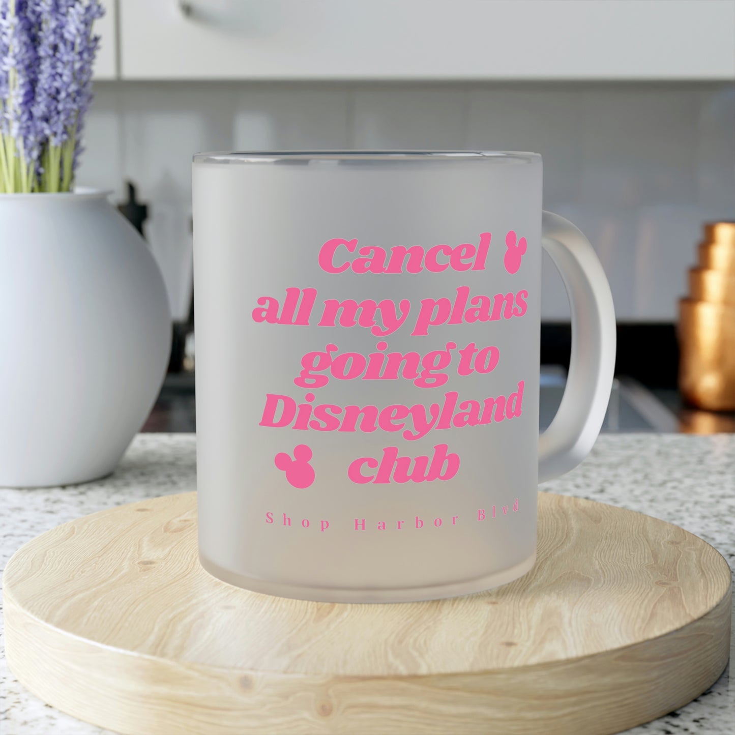 Join the Club Frosted Glass Mug