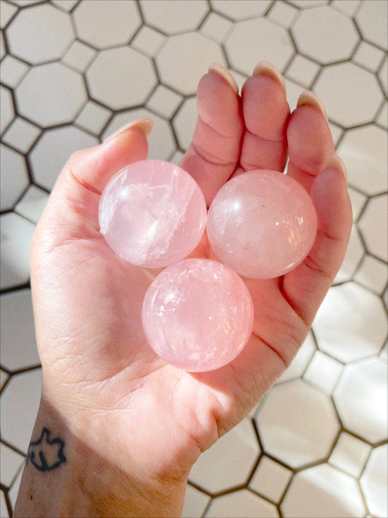 Rose Quartz Spheres