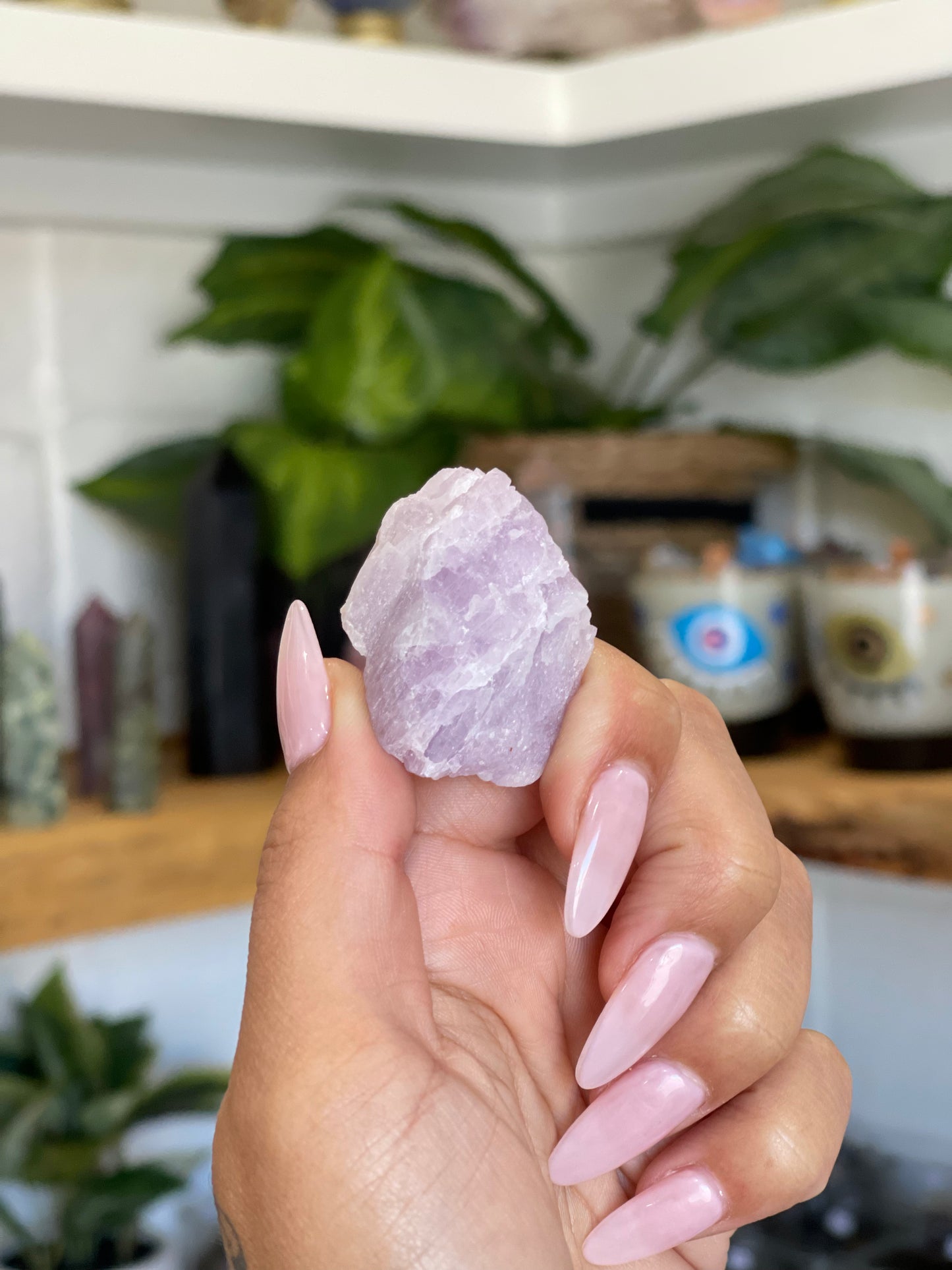 Raw Pink Kunzite