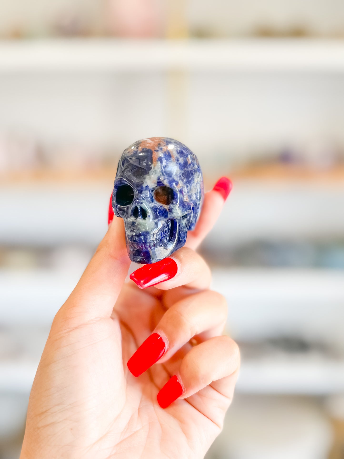 Sodalite Skull