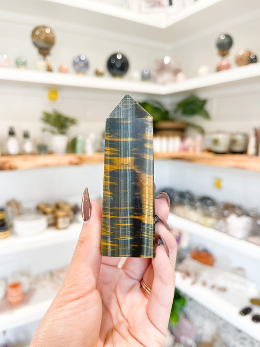Blue Tigers Eye Towers