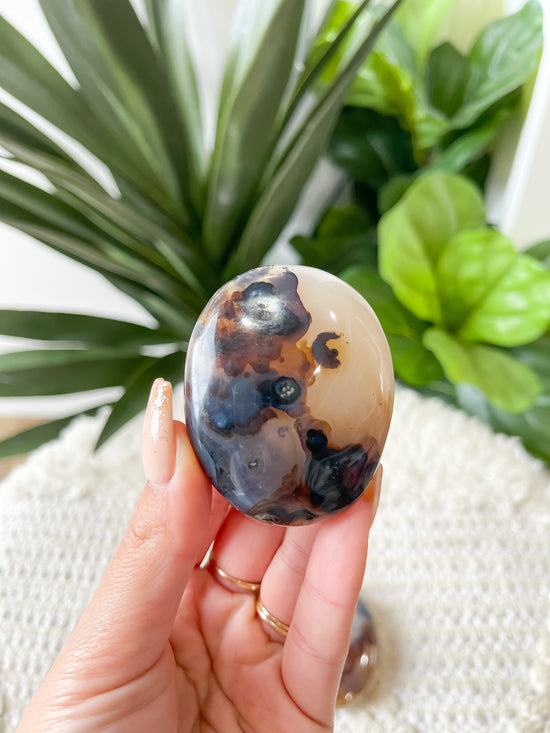 Dendritic Agate Palm Stone