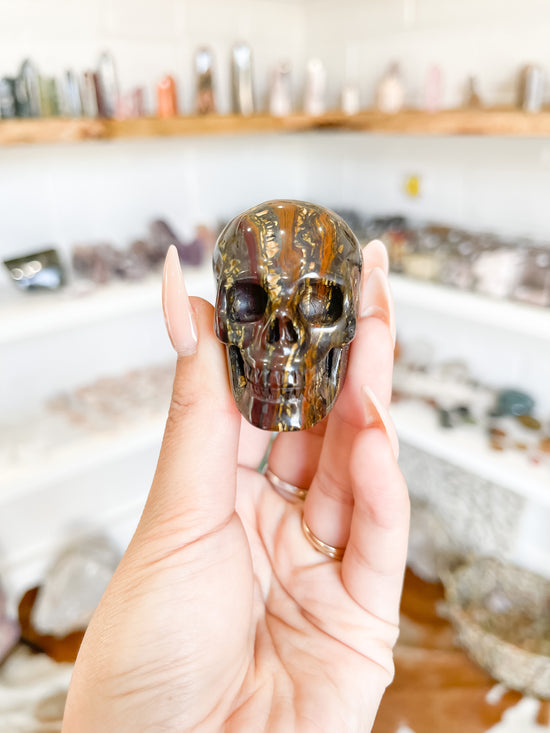 86 Colorful Tiger Iron Skull