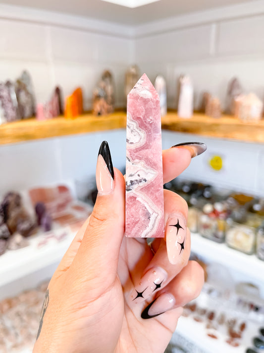 65 Mini Rhodochrosite Tower