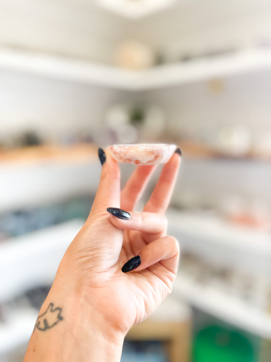 Mini Flower Agate Bowls