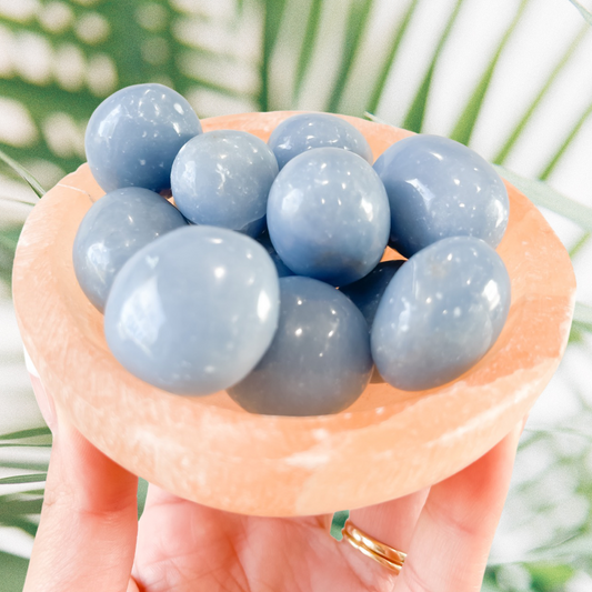 Blue Calcite Tumble