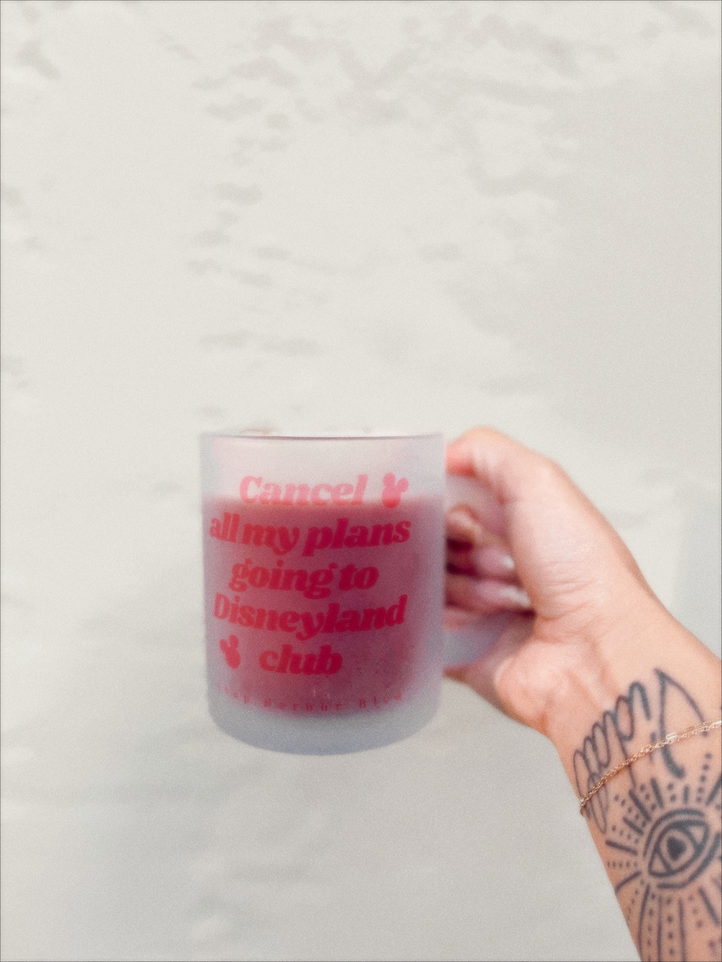 Join the Club Frosted Glass Mug