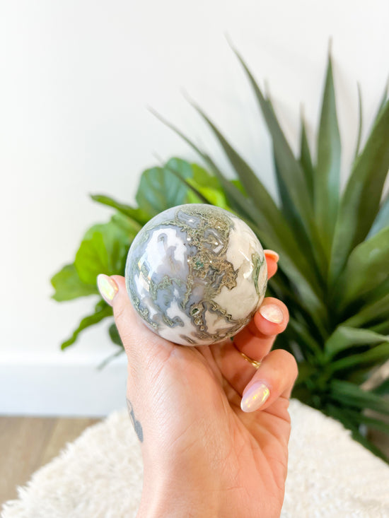 46 Moss Agate Sphere