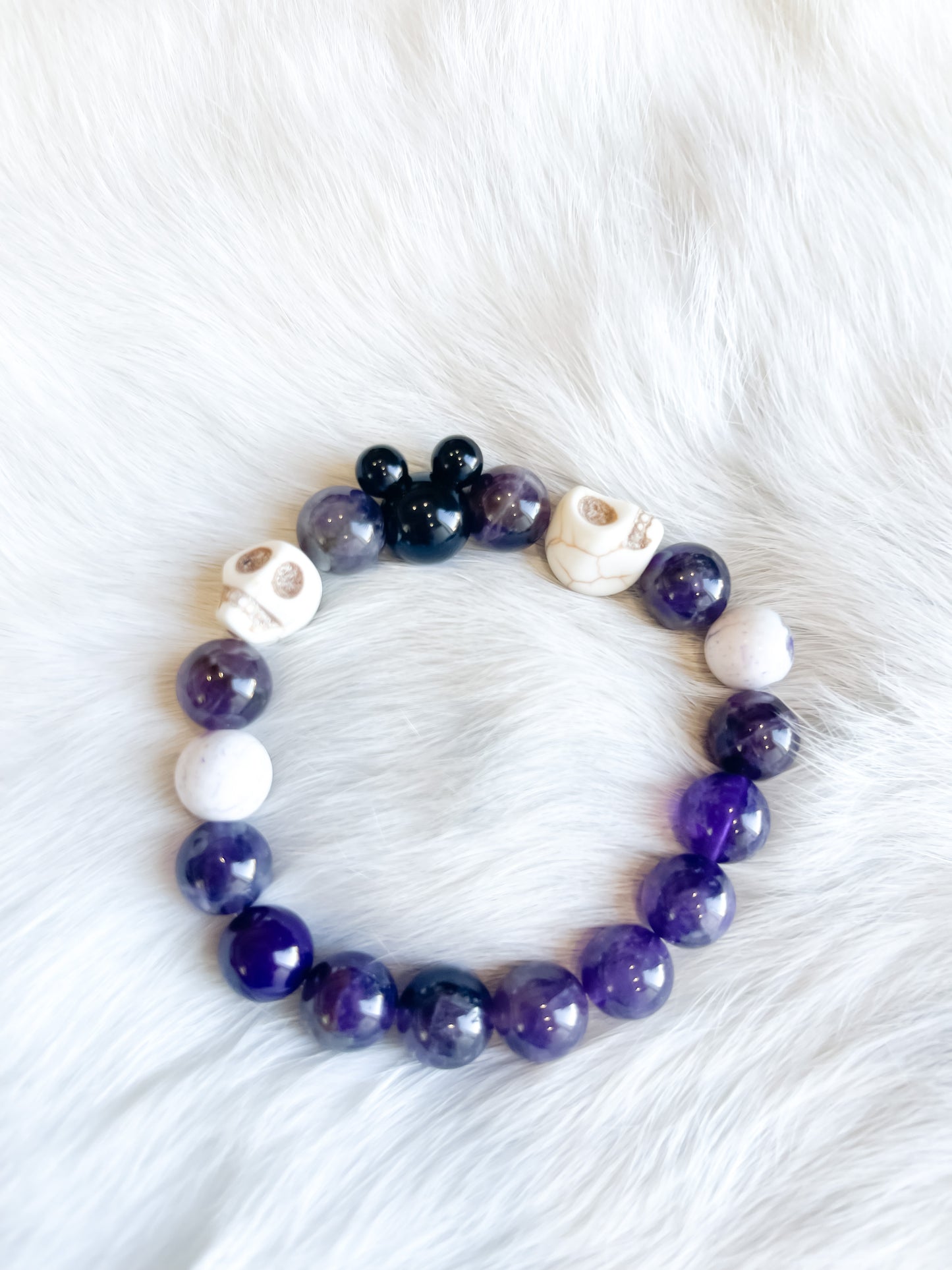 Pirates Amethyst Mickey Bracelet