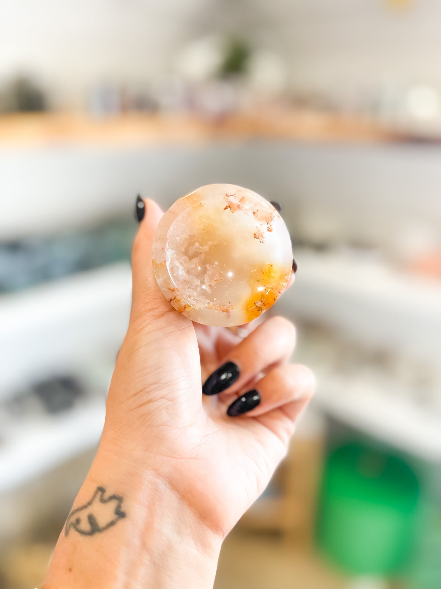Mini Flower Agate Bowls