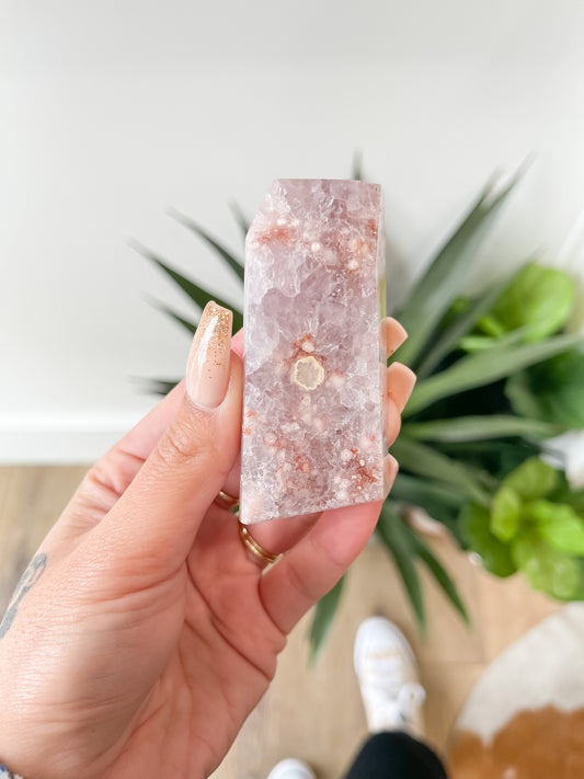 42 pink amethyst flower agate free forms