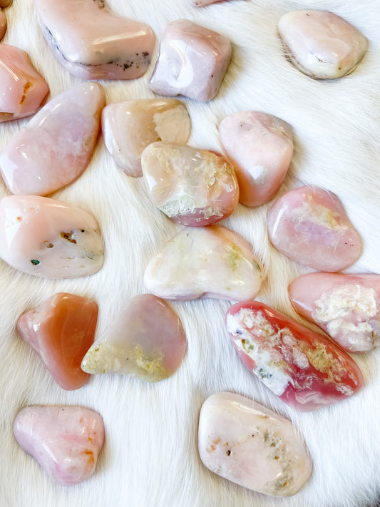 Pink Opal Tumbles