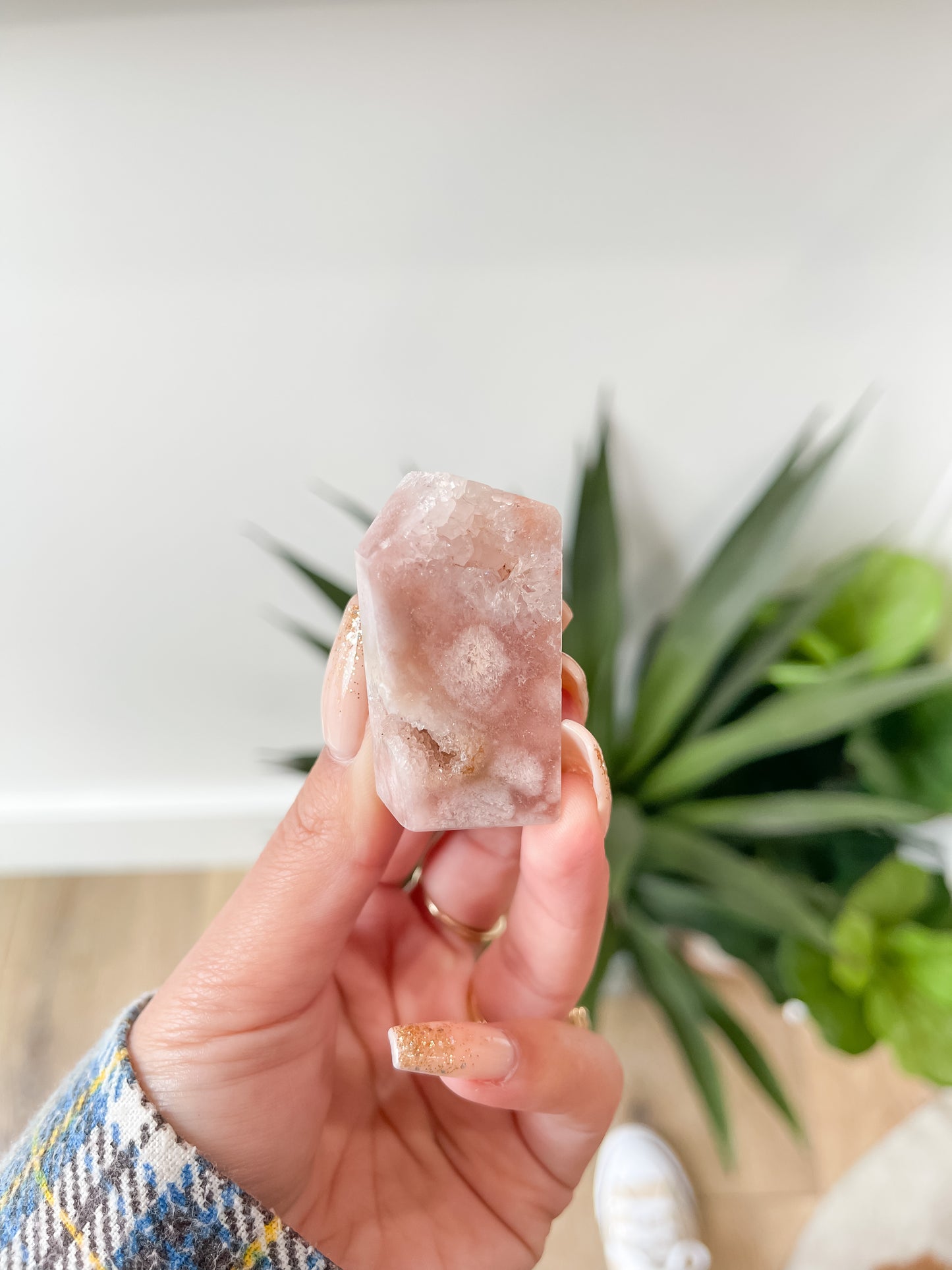 26 pink amethyst flower agate free forms