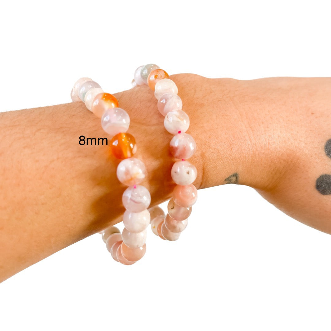 Flower Agate Bracelet