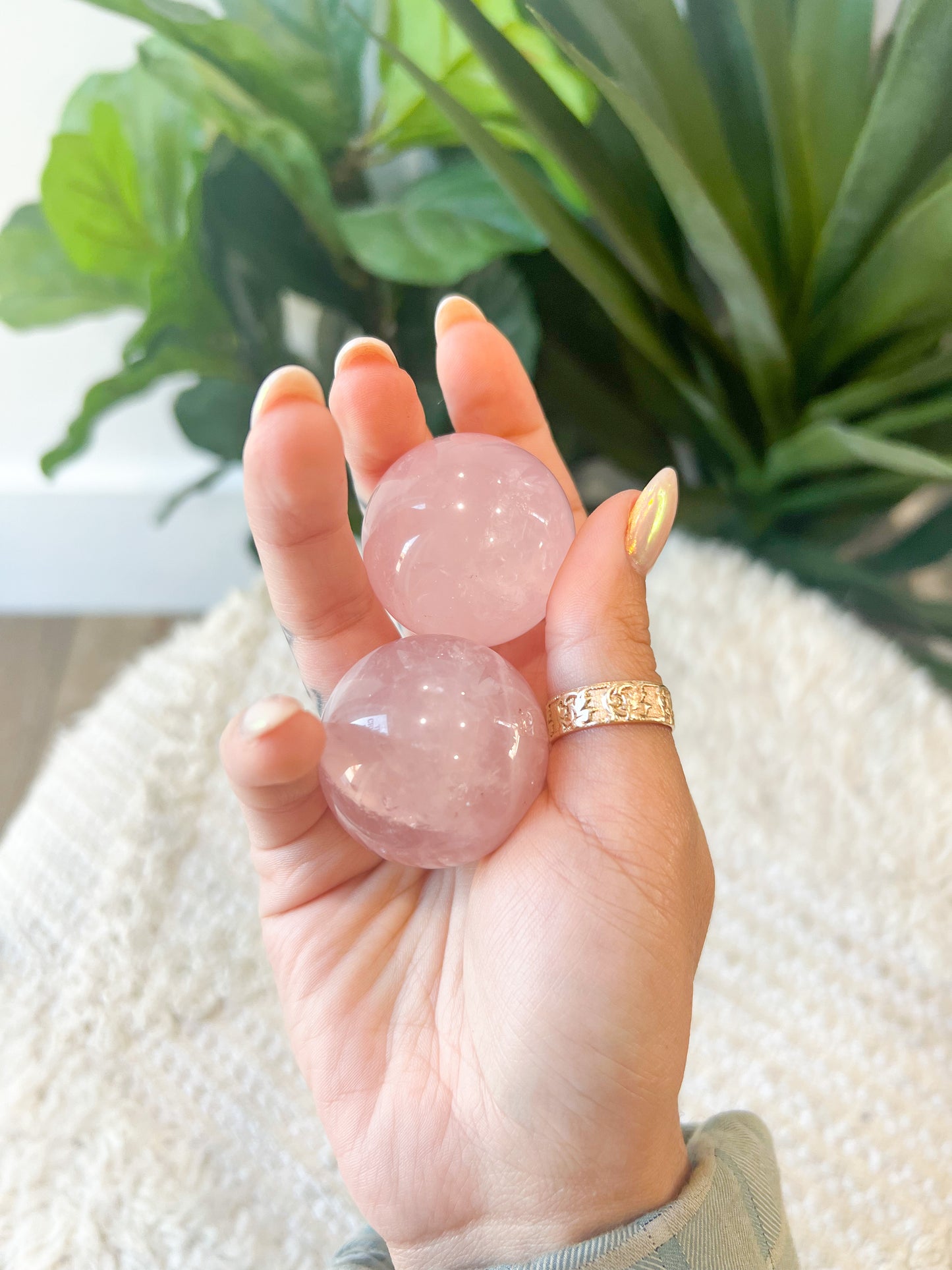 15 Rose Quartz Sphere