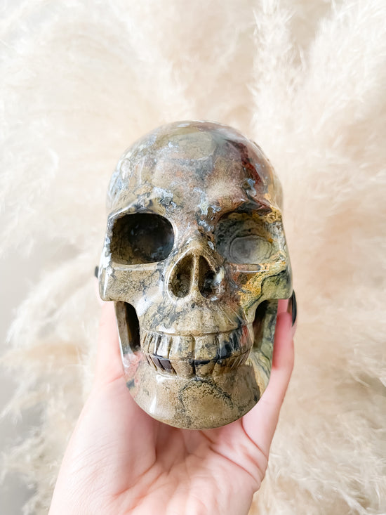 Load image into Gallery viewer, Ocean Jasper Skull
