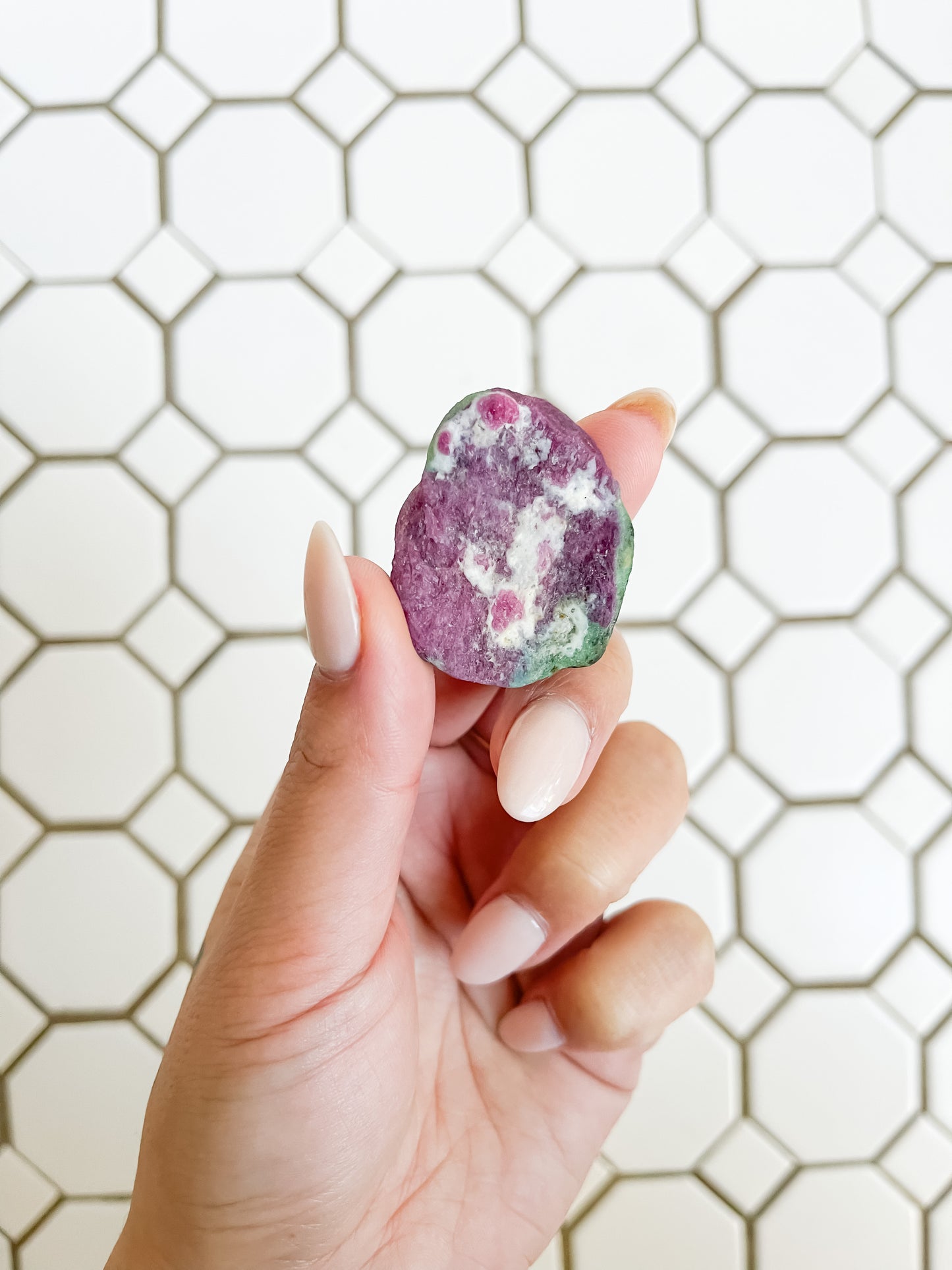 Raw Ruby in zoisite
