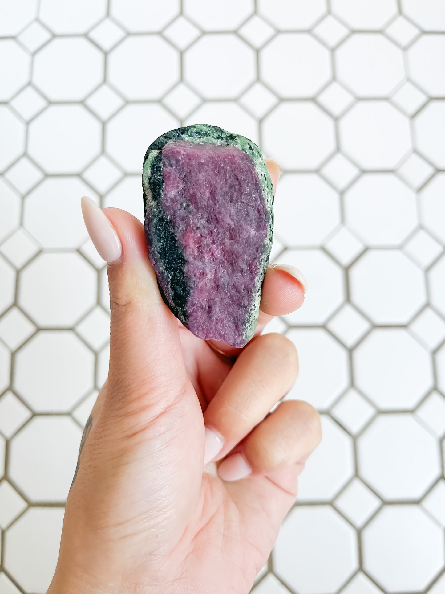 Raw Ruby in zoisite