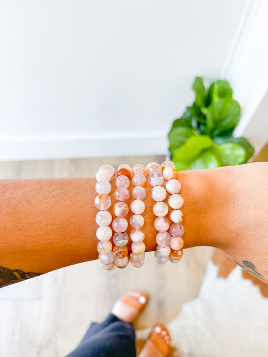 Flower Agate Bracelet