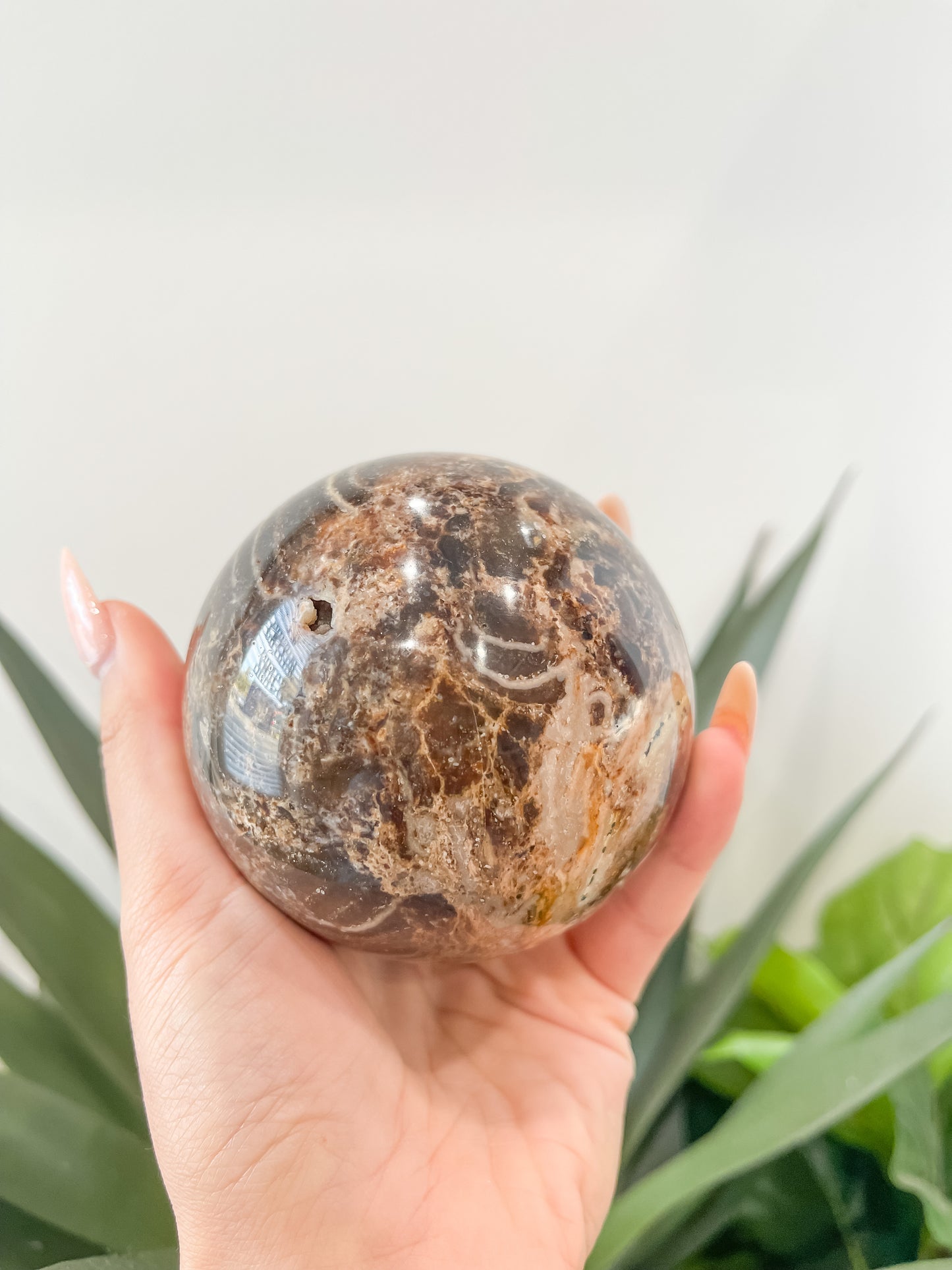 Load image into Gallery viewer, 62 Chocolate Calcite Sphere
