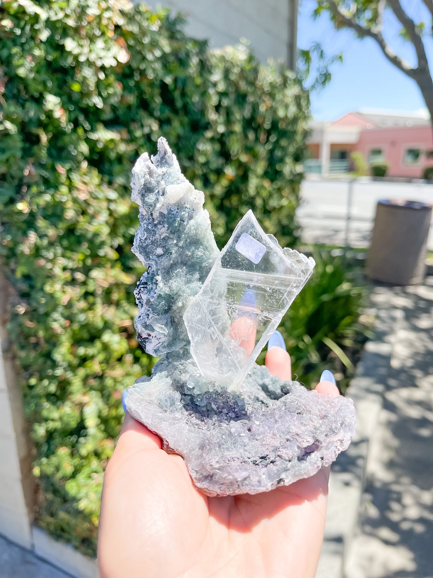 Load image into Gallery viewer, 85 Amethyst Selenite Sculpture
