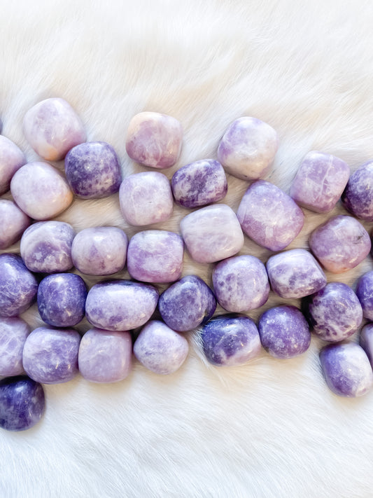 Lepidolite Tumbles
