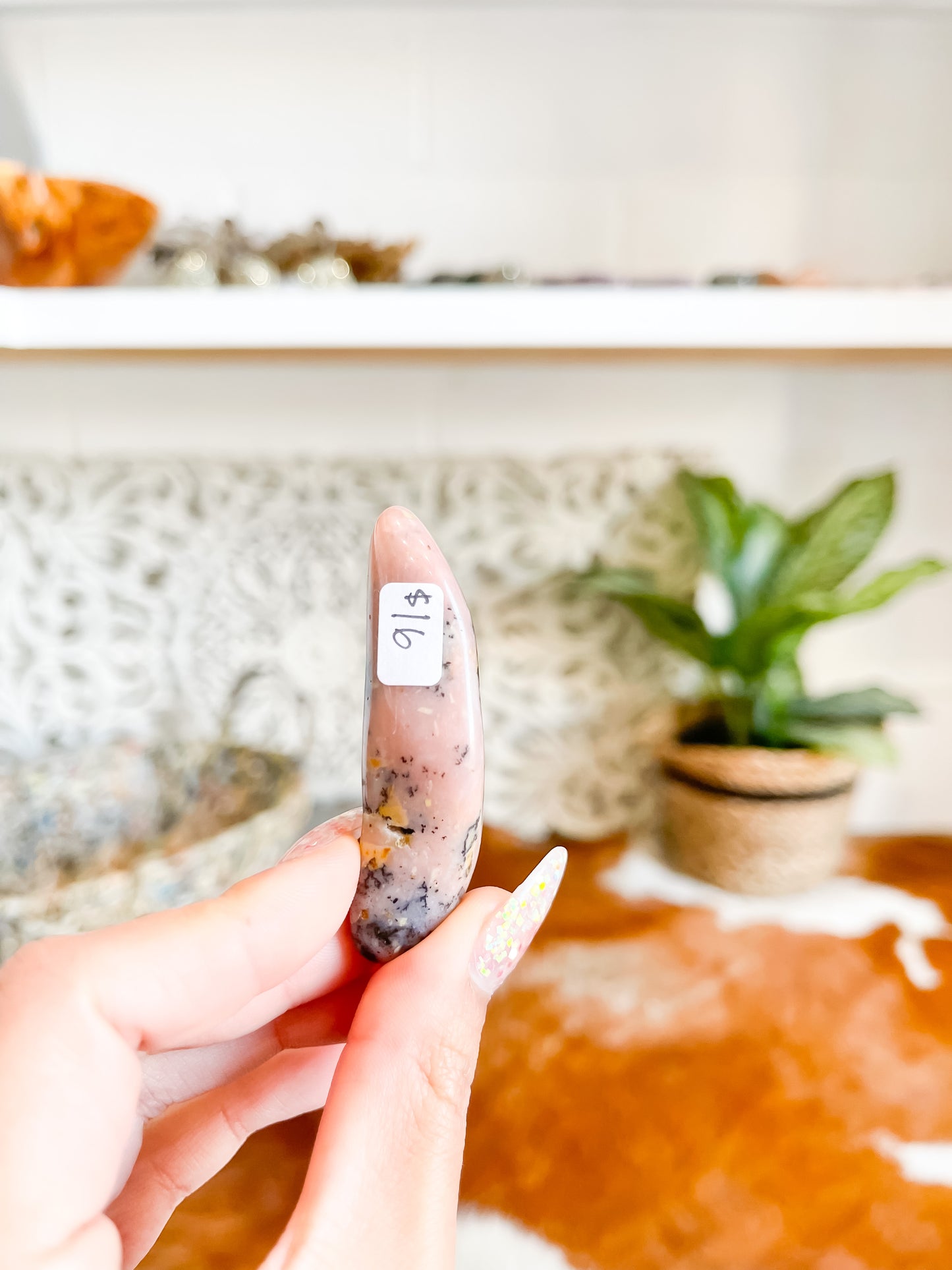 Pink Rose Opal Tumble