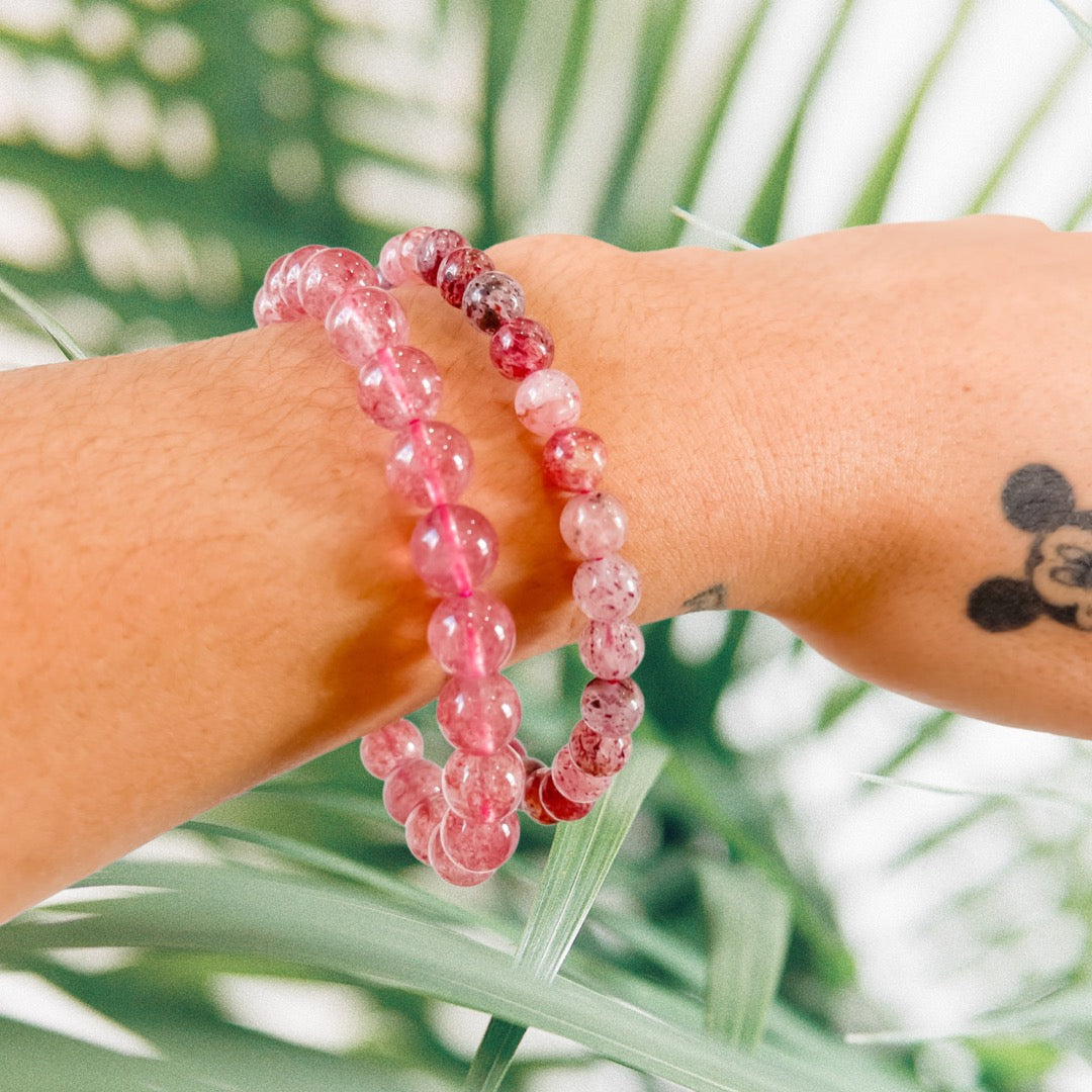 Strawberry Quartz Bracelet