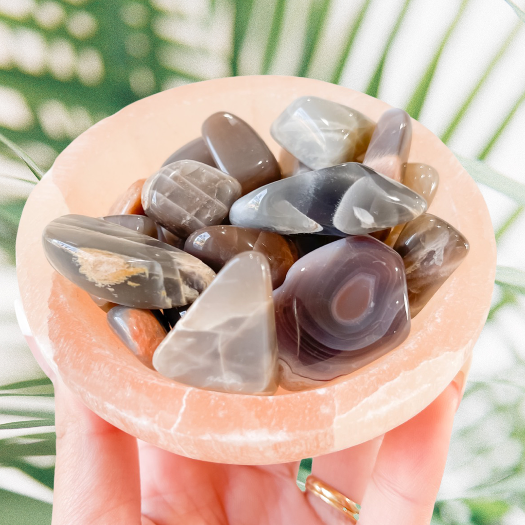 Black Moonstone Tumble
