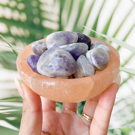 Chevron Amethyst Tumble